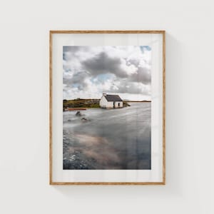 The Fisherman's House, Connemara National Park, Galway, Ireland | Unframed Irish Photography Wall Art Print | Irish Decor | New Home Art