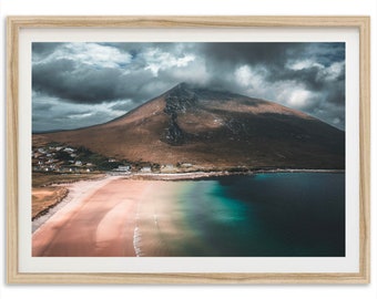 Dugort Beach, Achill Island, Mayo, Ireland | Unframed Coastal Photography Wall Art Print | Fine art Photography Print | Wall Decoration Gift