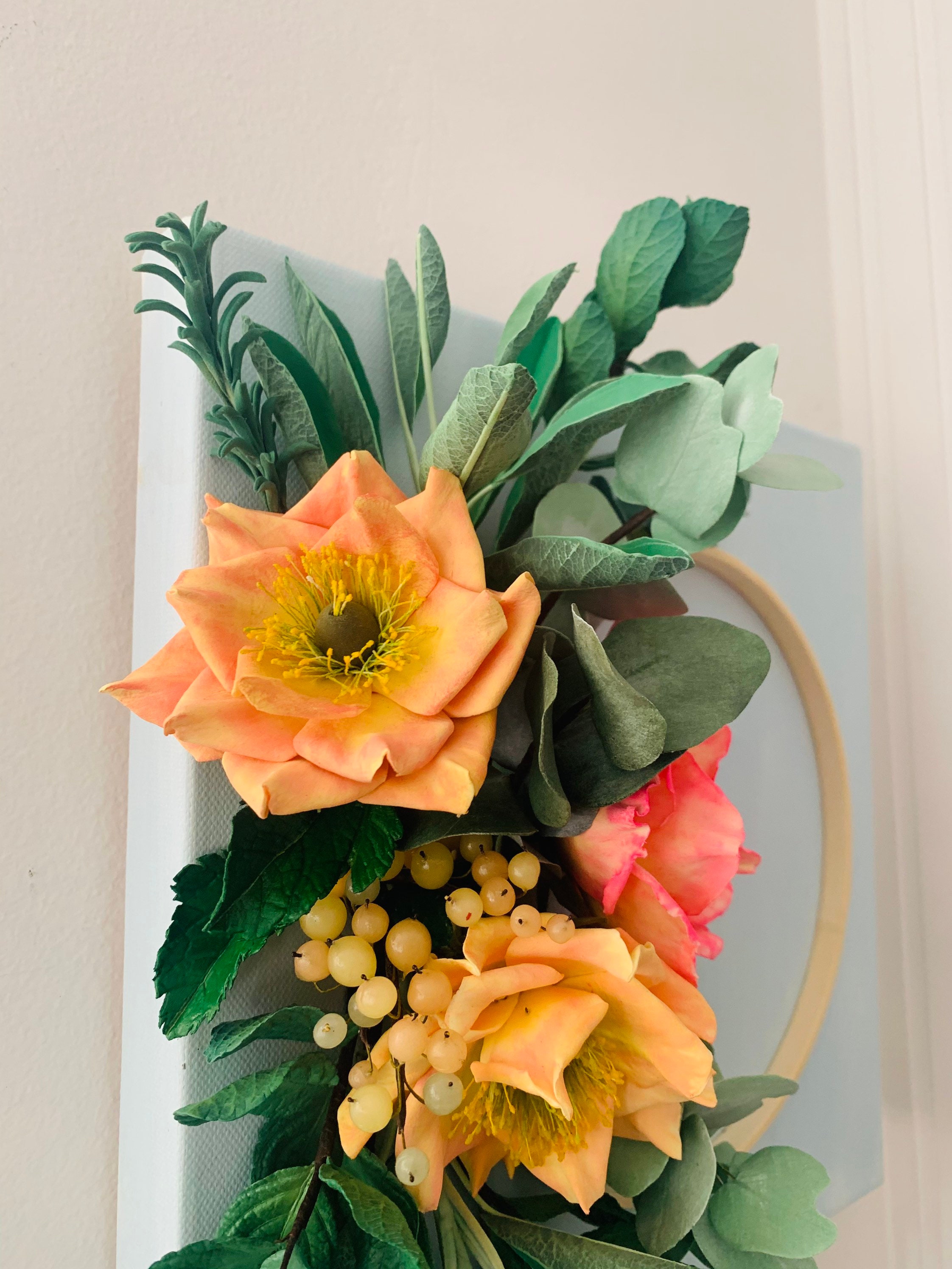 Home Decor Flowers Arrangement Wall hanging Housewarming Etsy