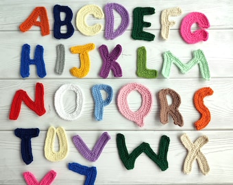 Applikation Buchstaben. Personalisierter Buchstabe Aufnäher.