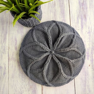 Mütze gestrickte Merinowolle