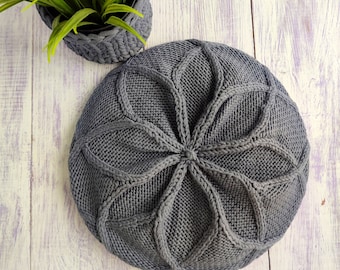 French Beret, Gray Women display picture 1