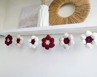 Gänseblümchen-Girlande-Wanddekor mit Blumen