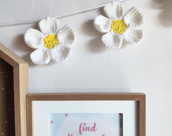 Blumengirlande White Daisy Wall Decor