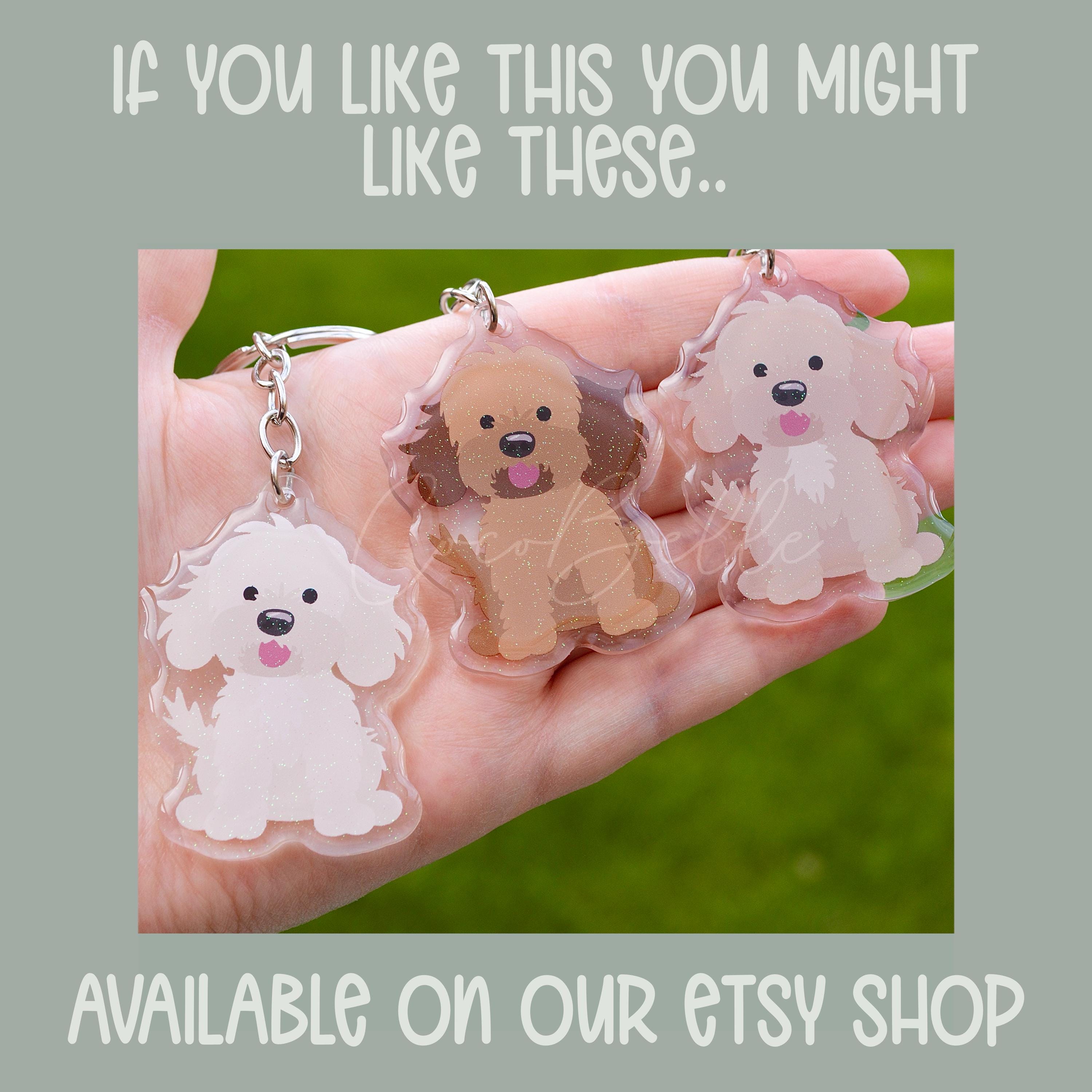 Personalised Cockapoo Wooden Heart Bauble, Any Colour Puppy Rustic ...
