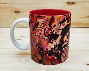 Mug Kandinsky Composition VIII - Céramique Blanche 325ml, Avec Boîte (Neuf)