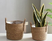 Rattan Baskets, Flower Pot, Bamboo Basket, Home Organizer, Boho Decor, Gift Ideas, Wicker Boho Basket, Basket Organizer, Basket Storage
