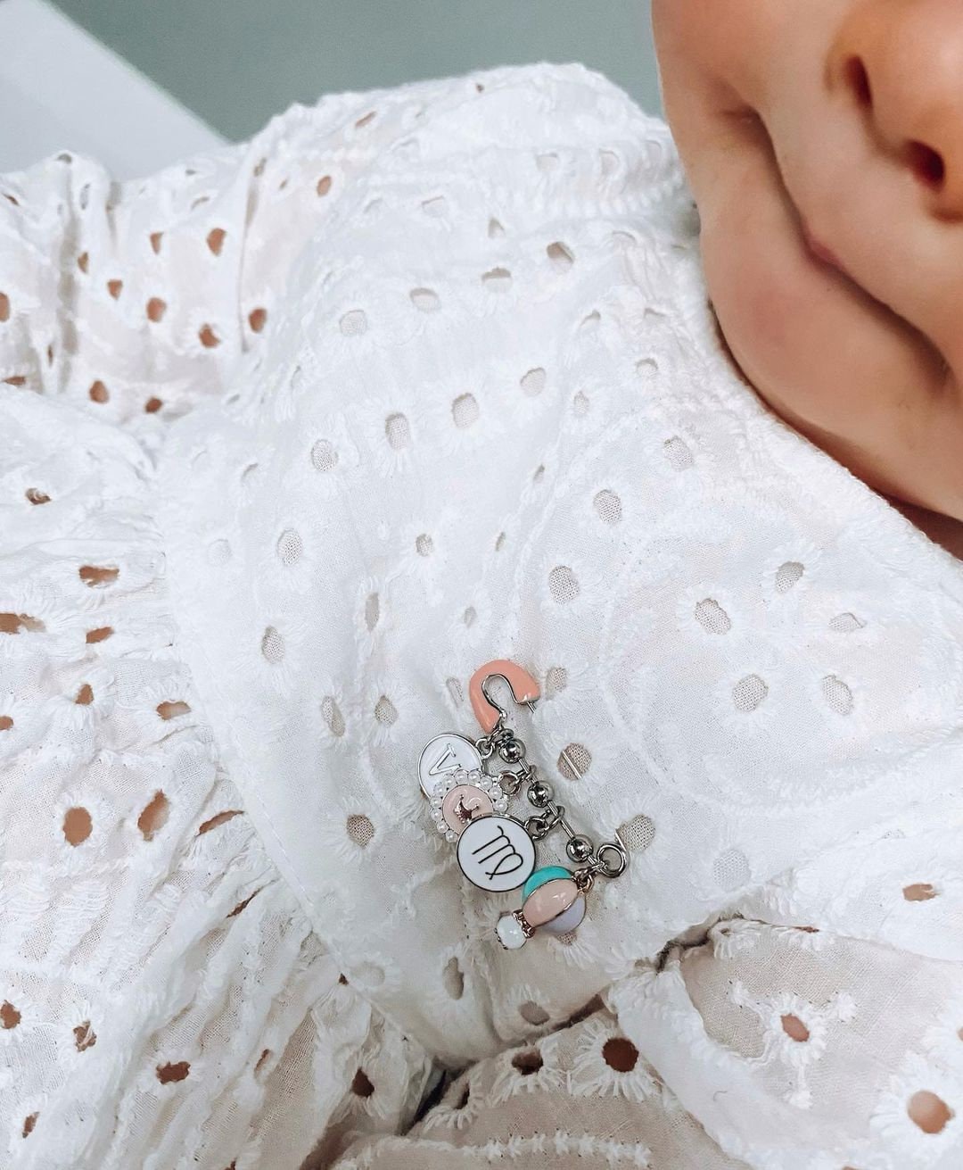 Personalized Baby Pin | Silver Baby Brooch | Baptism Pin | Stroller Pin | Baby Shower | Keepsake Baby Pin | Bridal Pin | Shell Gift Box