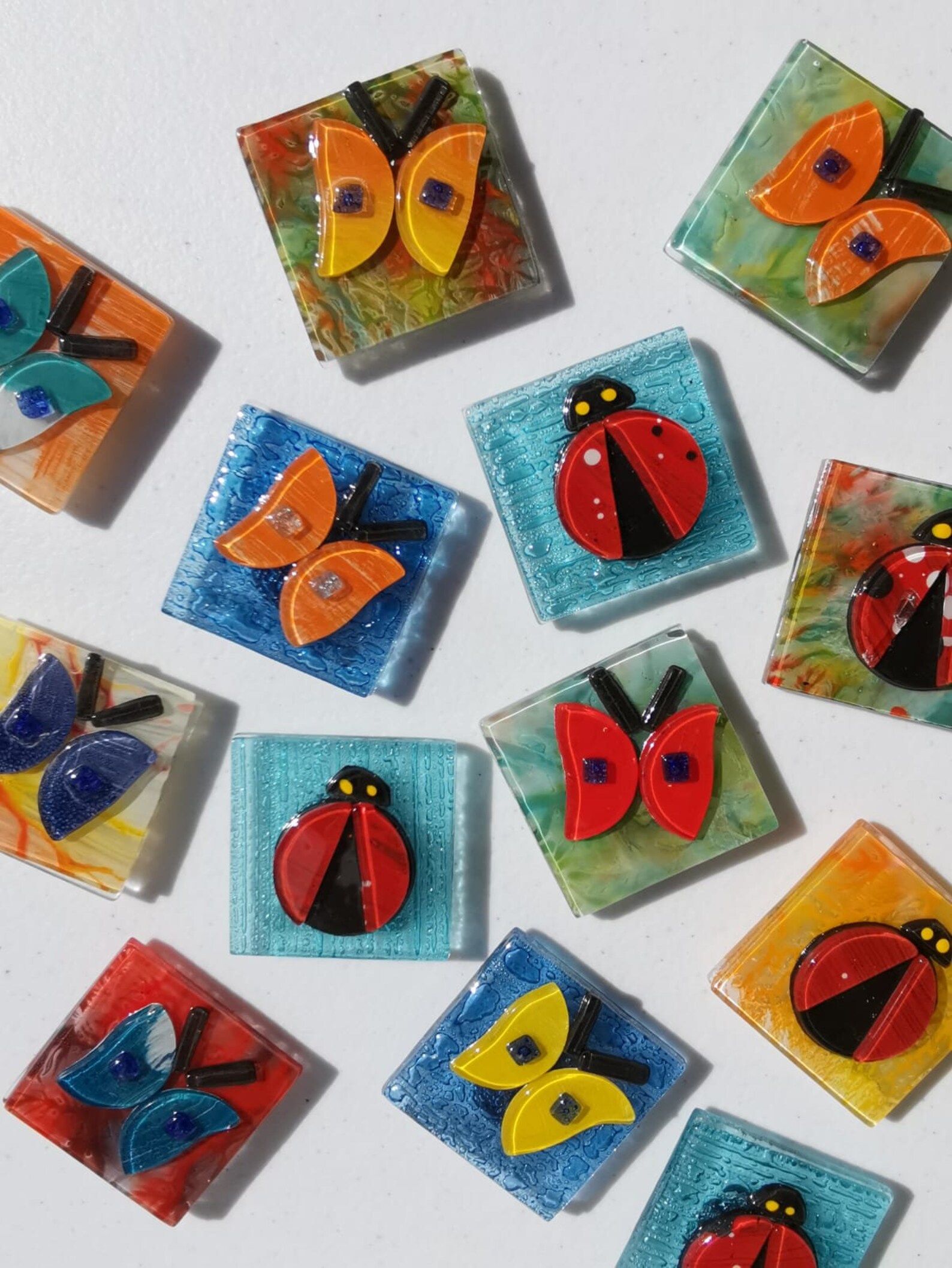 Handmade Fused Glass Unique Fridge Lady Etsy