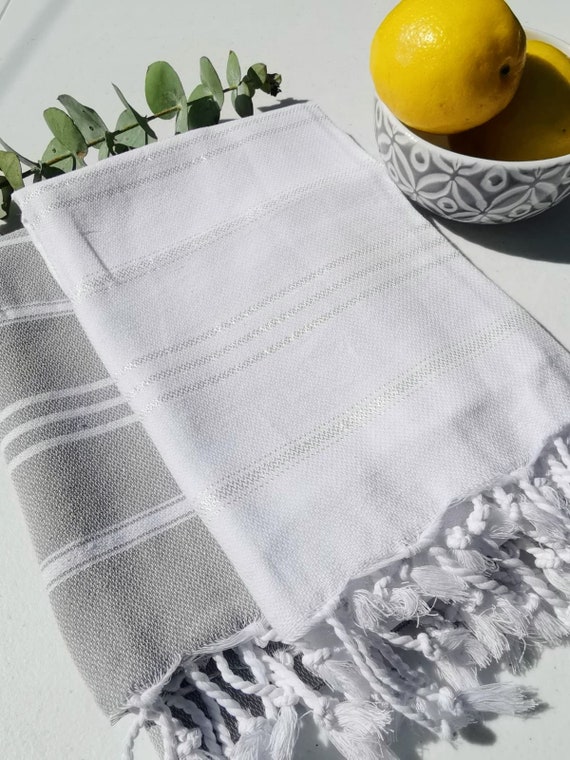 Turkish Hand Towel - Neutral Stripes