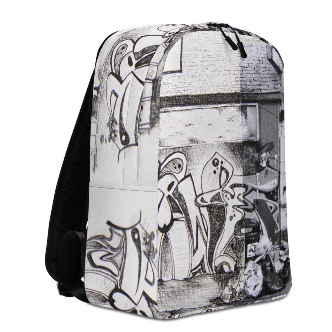Minimalist Backpack Graffiti Sketch on Ripper St. London Etsy