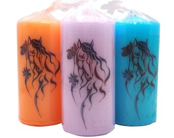 XXL horse candles “Butterfly”/Fantasy Horse - gifts for horse lovers