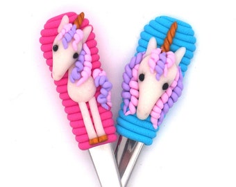 Spoon with unicorn made of polymer clay - in a gift bag/Fantasy Horse - gifts for horse lovers