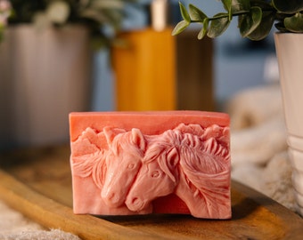 Jabón de caballo - hecho a mano, 8 aromas fragantes/Fantasy Horse - regalos para los amantes de los caballos