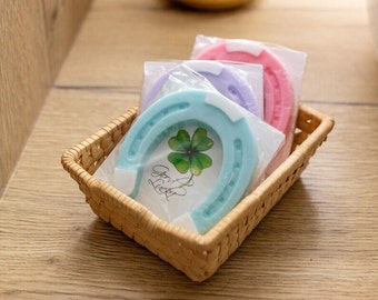 Lucky horseshoe soap – handmade, 3 wonderful scents/Fantasy Horse - Gifts for horse lovers