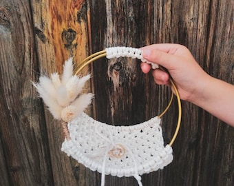 Macrame ring pillow, ring cushion, ring bearer pillow, wedding, jewelry dish, rings, macrame ring pillow, boho wedding