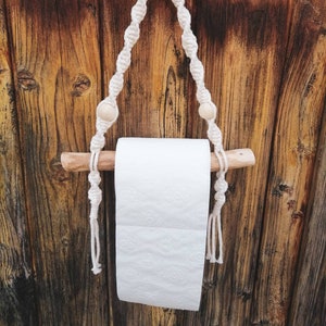 Macrame toilet paper holder, toilet paper holder, macrame, wall hanging, bathroom accessories, boho bathroom, boholiving, macrame