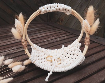 Ring pillow macrame, ring pillow wedding, boho wedding, wedding, rings, ring pillow, vintage