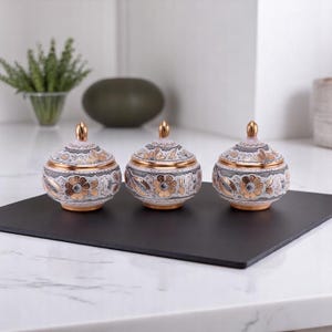 Copper Spice Jar, Spice Container Set, Copper Spice Jars, Spice Canister Boxes, Kitchen Decoration