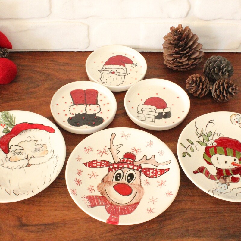Ceramic Santa Claus - Etsy
