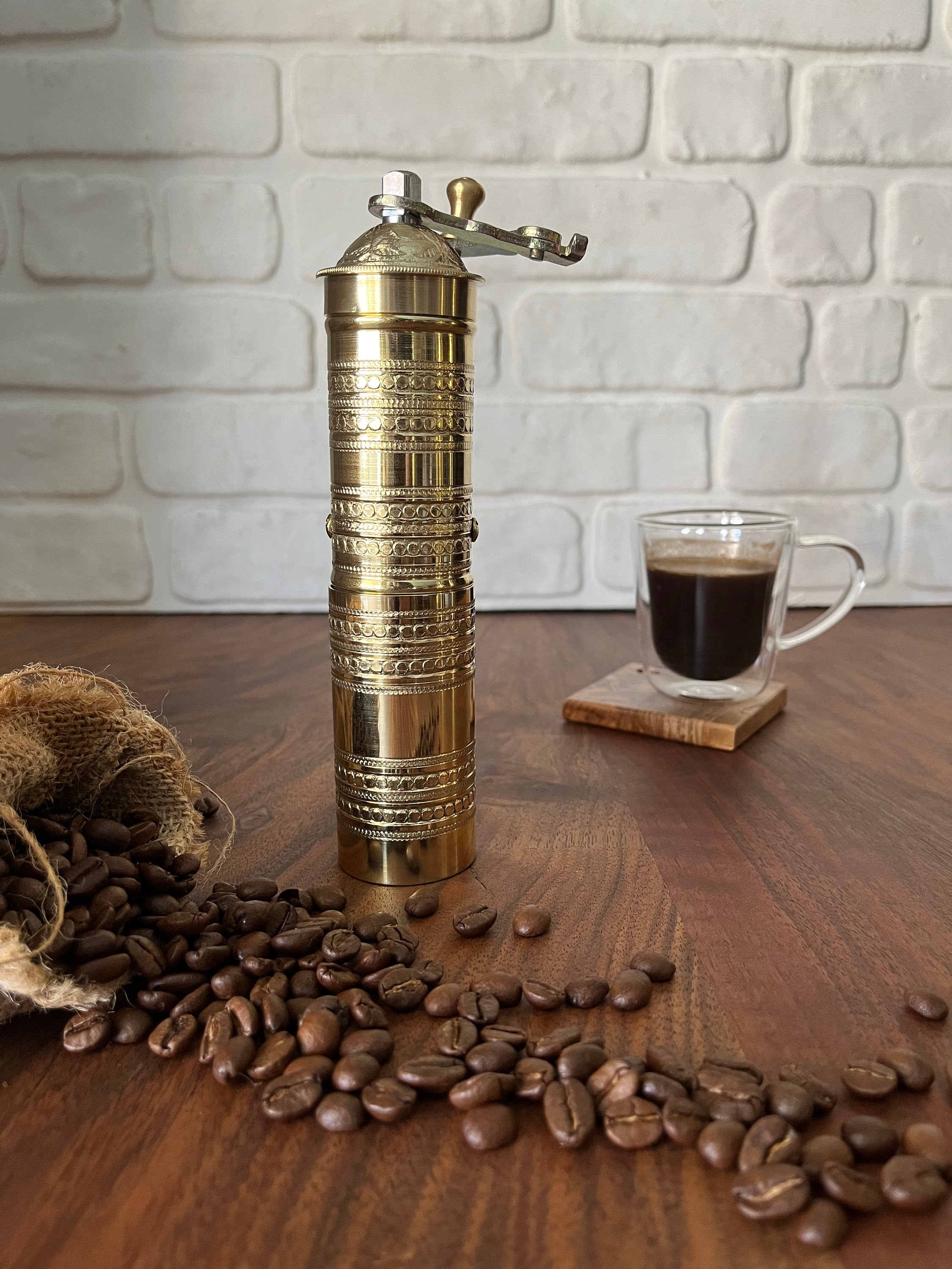 手作りトルココーヒーグラインダー：真鍮製コーヒー＆ペッパーミル