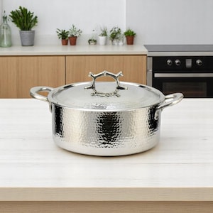 Copper Cooking Pot Set, Hand hammered Copper Pot, Copper Cookware, Copper Casserole