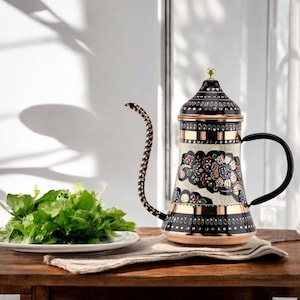 Copper Olive Oil Dispenser 600ml, Pure Copper Olive Oil Cruet, Handmade Copper Oil Vinegar Dispenser
