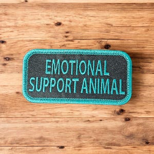 Emotional Support Animal Dog Patch, Pet Patch, Pet Vest Patch, Sew-on Patch, Hook Patch