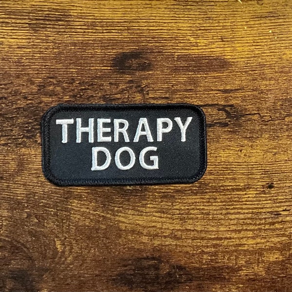 Therapy Dog Patch, Pet Patch, Pet Vest Patch, Sew-on Patch, Hook Patch