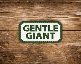 Gentle Giant Dog Patch, Pet Patch, Pet Vest Patch, Sew-on Patch, Hook Patch