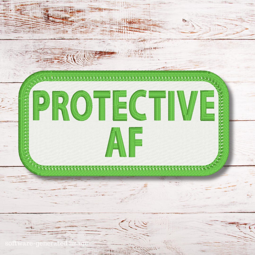 Protection Dog Patch Protective AF Embroidered Pet Patch, Dog Vest Sew-on/hook Patch - Etsy