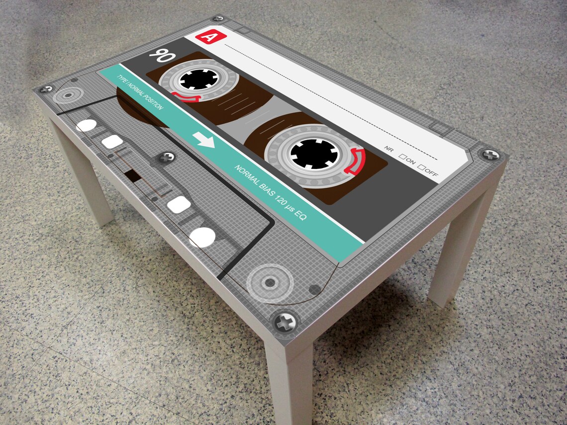 Cassette Coffee Table Cassette Tape Coffee Table Music Etsy