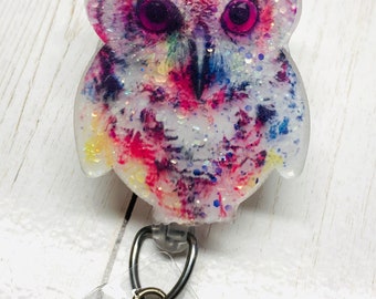 Eule, Baby Eule, Aquarell Eule, Glitter Eule, Wasserrutsche, Abzeichen Reel