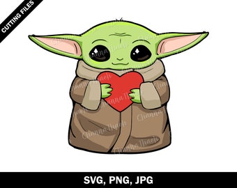 Baby Yoda Valentines Day Etsy Baby Yoda Valentines Day Etsy