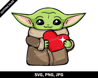 Download Baby Yoda Valentine Etsy