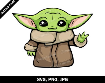 Baby Yoda Vector Etsy