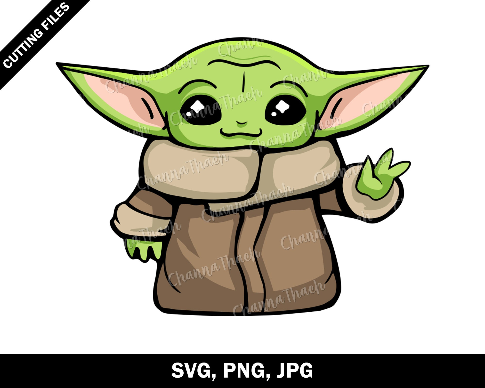Download Baby Yoda Svg The Mandalorian Vector Star Wars Movies Yoda Etsy