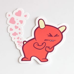 Hearty Farts Valentine's Window Cling
