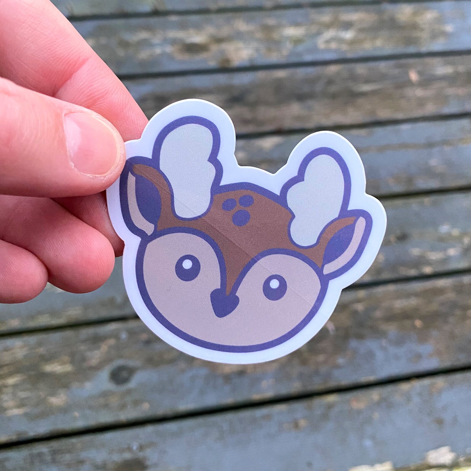 Woodland Animals Deer Vinyl Sticker | Ideal for Water Bottle & Notebook ...