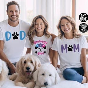Puppy Birthday Shirt, Dog Birthday Shirt, Puppy Dog Family Birthday Shirts, Paw-ty Birthday Shirt, Pawty Birthday Shirt, Family Pawty Shirts