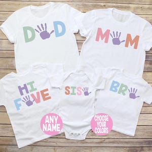 Hi Five Birthday Shirt, 5th Birthday Shirt, Hi 5 Birthday Shirt, Hi 5 Family Birthday Shirts, Hi 5 Brother, Hi 5 Sister, Hi 5 Mom, Hi 5 Dad