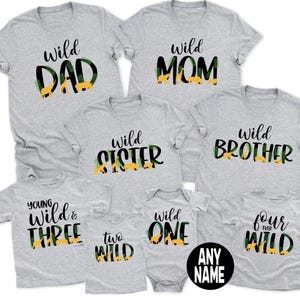 Wild Birthday Shirt, Safari Birthday Shirt, Jungle Birthday Shirt, Wild Safari Family Birthday Shirts, Wild Zoo Birthday Shirts