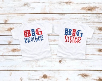 Little Firecracker is Going to be a Big Sister Shirt, Little Firecracker Going to be a Big Brother Shirt, 4th of July Pregnancy Announcement