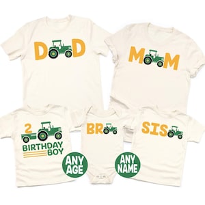 Tractor Birthday Shirt, Farm Birthday Shirt, Plow and Play Birthday Shirt, John Deere Green Inspired Birthday Shirt, Tractor Wagon Birthday