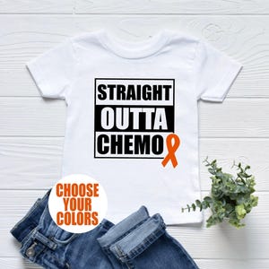 Straight Outta Chemo Shirt, keine Chemo mehr, Kinderkrebs Shirt, Leukämie Shirt, Lymphom Shirt, Krebs Shirt, Ende der Behandlung Shirt