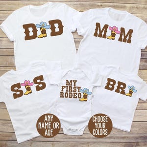 My First Rodeo Birthday Shirt, My 1st Rodeo Birthday Shirt, Rodeo Birthday Shirt, Family Rodeo Birthday Shirts, Rodeo Mom and Dad Shirts