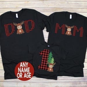 Lumberjack Birthday Mom Shirt, Lumberjack Birthday Dad Shirt, Plaid Birthday, First Birthday, 1st Birthday Shirt, Moose Shirt