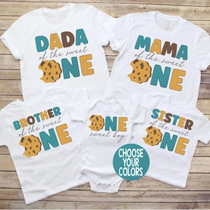Sweet One Birthday Shirt: Cookie Theme 1st Birthday Party