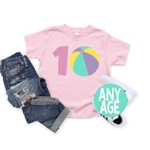 Beach Ball Birthday Shirt, Beach Birthday Shirt, Summer Birthday Shirt, Beach Family Birthday Shirts, Family Swim Pool Party Birthday Shirt