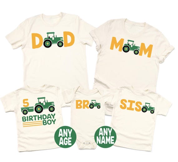 Tractor Birthday Shirt, Farm Birthday Shirt, Plow and Play Birthday Shirt, John Deere Green Inspired Birthday Shirt, Tractor Wagon Birthday